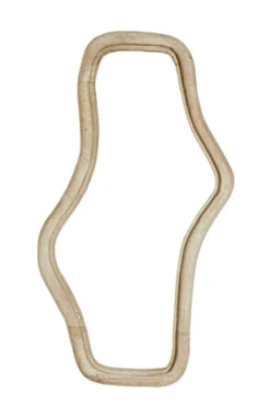 Organische Spiegel Celano Mangohout, kleur Naturel