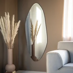 Organische Spiegel Gem randloos, 150 x 60cm