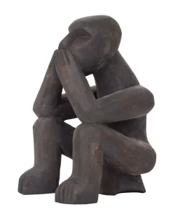 Ornament Say Nothing Mahoniehout