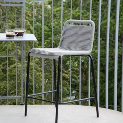 Outdoor Barkruk Karlene Touw (zithoogte 61cm)