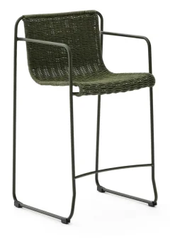 Outdoor Barkruk Maurina Handgeweven touw en staal (zithoogte 65cm)