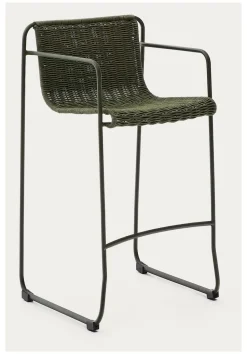 Outdoor Barkruk Maurina Handgeweven touw en staal (zithoogte 75cm)