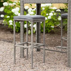 Outdoor Barkruk Rozanne Wicker (zithoogte 75cm)