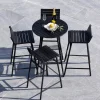 Outdoor Barset Larrisa Acaciahout, kleur Zwart