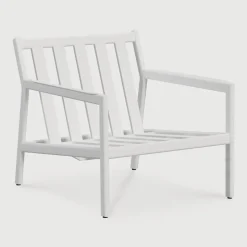 Outdoor Fauteuil Jack Aluminium, kleur Wit