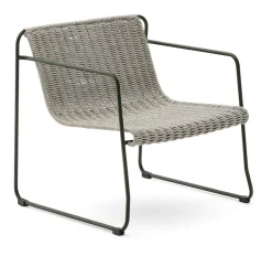 Outdoor Fauteuil Maurina Handgeweven touw en staal