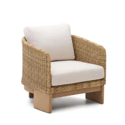 Outdoor Fauteuil Xoriguer Rattan en eucalyptushout
