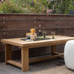 Outdoor Salontafel Banco Hout, 122 x 68cm