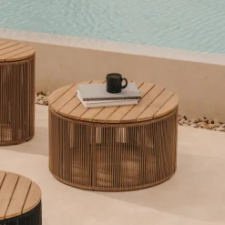 Outdoor Salontafel Dandara Acaciahout en touw, 70cm