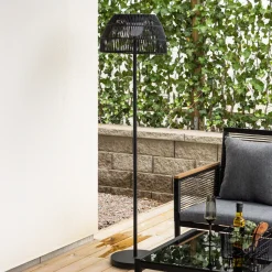 Outdoor Solar Vloerlamp Tamella Bamboe, 150cm