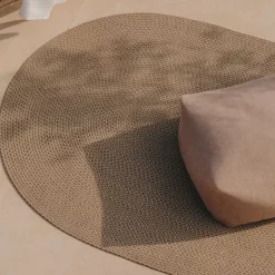 Ovaal Vloerkleed Rodhe PET, 160 x 230cm, kleur Beige