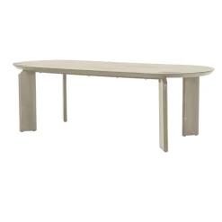 Ovale Eettafel Allure Eiken, kleur Whitewash
