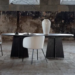 Ovale Eettafel Cynthiaann MDF, 230 x 115cm