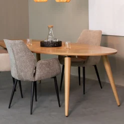 Ovale Eettafel Ines Naturel Eiken
