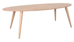 Ovale Eettafel Ines Naturel Eiken