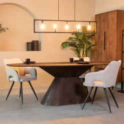 Ovale Eettafel Jagger Espresso Mangohout