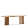 Ovale Eettafel Nealy Eikenfineer, 240 x 100cm