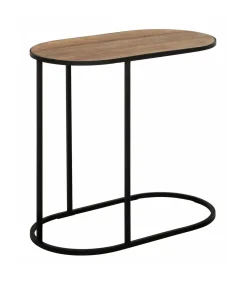 Ovale Laptoptafel Terra Teakhout, 65 x 35cm