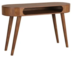 Ovale Sidetable Bella Naturel Smooth Mangohout, 120cm