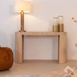 Ovale Sidetable Biltmore Travertin, 140cm