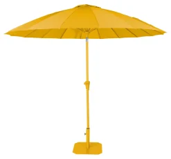 Parasol Sunshine Incl. parasolvoet, 250cm, kleur Geel
