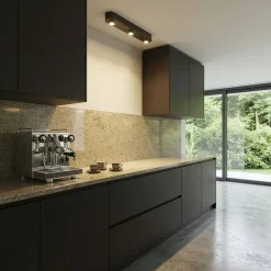 Plafondlamp Letonya 3-lamps, 75cm, kleur Sienna Bruin