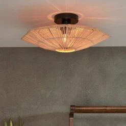 Plafondlamp Panama Raffia, kleur Naturel