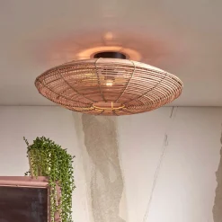 Plafondlamp Tanami Rotan, 55cm