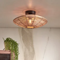 Plafondlamp Tanami Rotan, 40cm