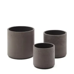 Plantenpot Sintina Set van 3 stuks, kleur Grijs