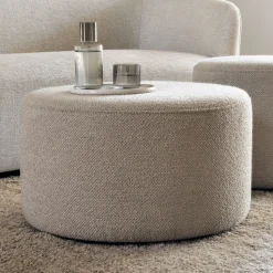 Poef Barrow Structuurstof, 60cm