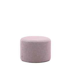Poef Kaeli Structuurstof, kleur Lila