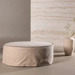 Poef Lehi Linnen, 100cm