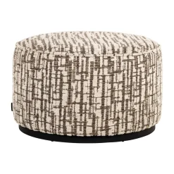 Poef Lexie Geweven stof, 70cm