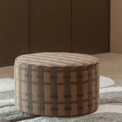 Poef Sarli 36cm hoog, Chenille