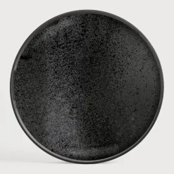 Rond Dienblad Aged 48cm, kleur Charcoal