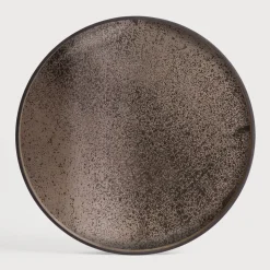 Rond Dienblad Aged kleur Brons