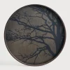 Rond Dienblad Black Tree 61cm, kleur Zwart