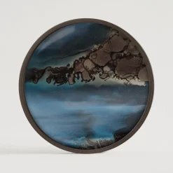 Rond Dienblad Linear Flow kleur Slate