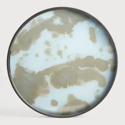 Rond Dienblad Mystic Gold 48cm, kleur Mist Gold