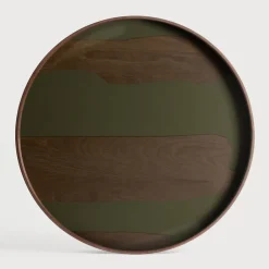 Rond Dienblad Second Nature kleur Moss