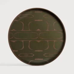 Rond Dienblad Second Nature kleur Moss
