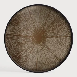 Rond Dienblad Slice 61cm, kleur Brons