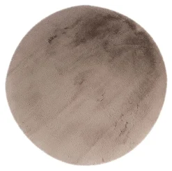 Rond Vloerkleed Indy 200cm, kleur Taupe