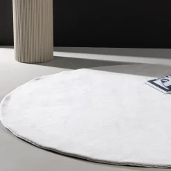 Rond Vloerkleed Shimika 200cm, kleur Wit