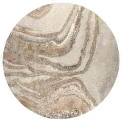 Rond Vloerkleed Solar kleur Grijs/Bruin