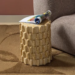 Ronde Bijzettafel Axu Keramiek, 35cm