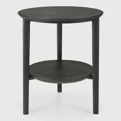 Ronde Bijzettafel Bok Eikenhout, 43cm