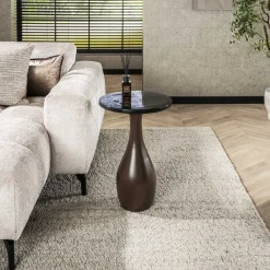 Ronde Bijzettafel Cassidi Glas, 40cm