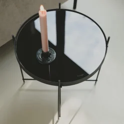 Ronde Bijzettafel Cupid Glas, 43cm